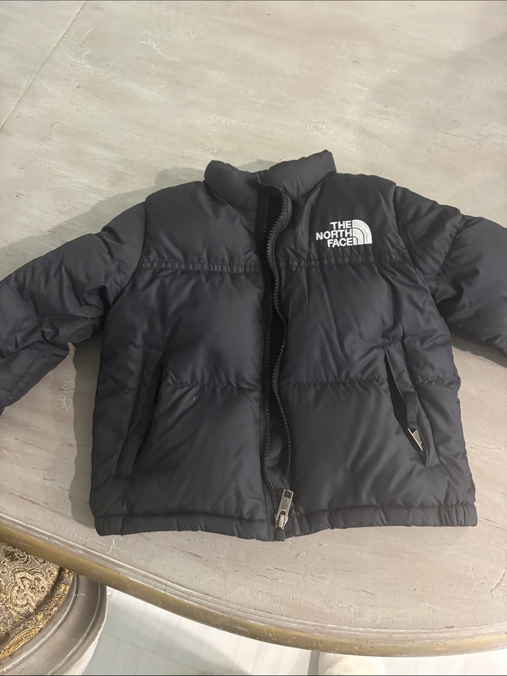 Like New The North Face Kids Black Puffer 700 Coat Size 4